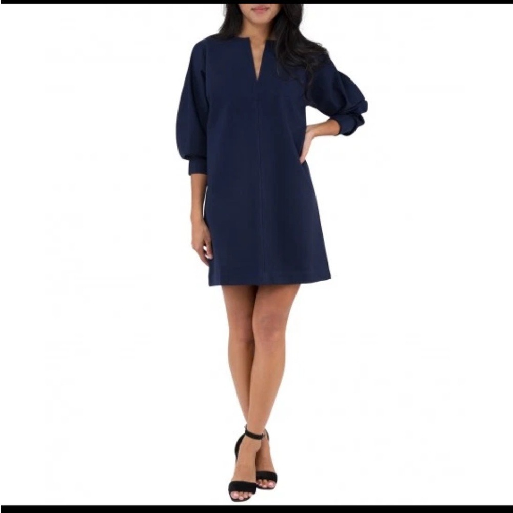 RARE Ann Mashburn Navy Vivi Dress